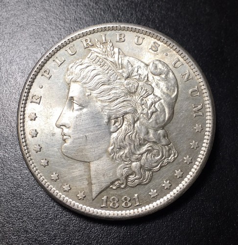 1881-S $1 Morgan Silver Dollar Beautiful BU Raw ME0009