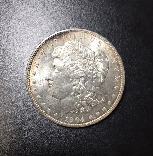 1904-O $1 Morgan Silver Dollar Gorgeous BU Raw ME0003