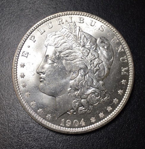 1904-O $1 Morgan Silver Dollar Absolute Beauty BU Raw ME0004