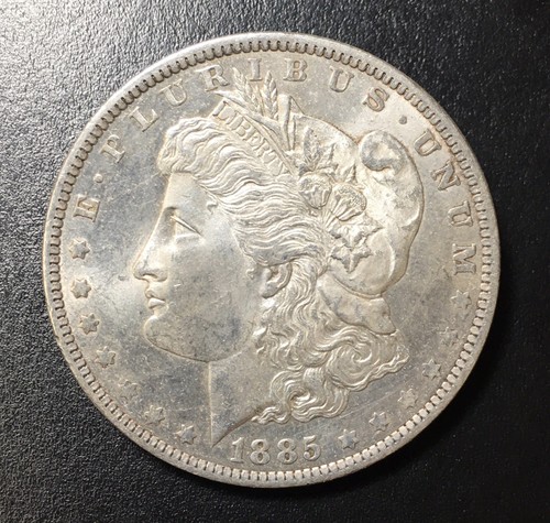 1885-O $1 Morgan Silver Dollar Gorgeous BU Raw ME0005