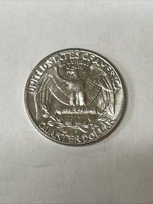 1955 D DENVER Washington Quarter 25C 90% SILVER AU/UNC -  #7112