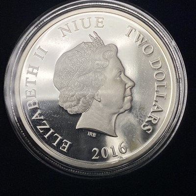 2013 $2 Niue Birds Of Prey - Great Horned Owl - 1oz Silver Proof Coin OGP COA