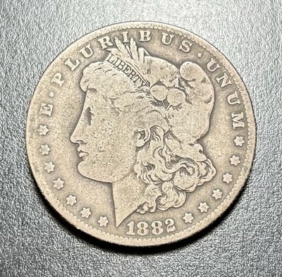 1882 CC Morgan Silver Dollar $1 Coin