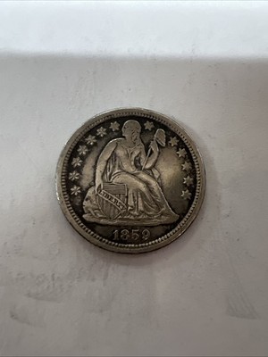1859-O Seated Liberty Dime Nice AU Great Eye Appeal Nice Strike.  *7116