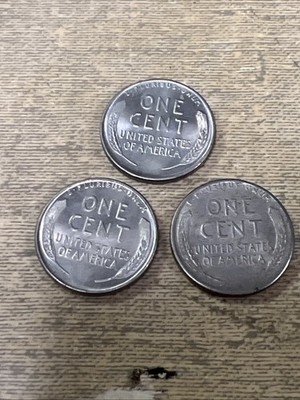 3 - 1943 1C Lincoln Cent