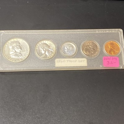 1966 US Special Mint Set SMS 5 Coins with 40% Silver Kennedy Half Dollar and Box
