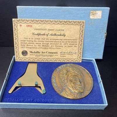 Walter Mondale Vice President Bronze Medal Medallic Art Co. Original Box 1977