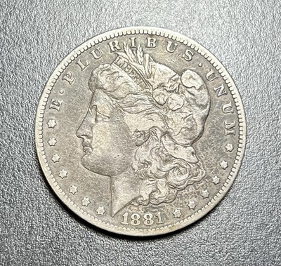1881 CC Morgan Silver Dollar $1 Coin