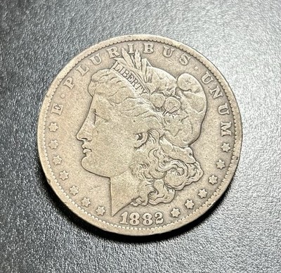 1882 CC Morgan Silver Dollar $1 Coin
