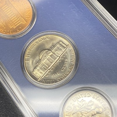 1966 US Special Mint Set SMS 5 Coins with 40% Silver Kennedy Half Dollar and Box
