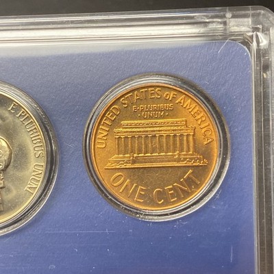 1966 US Special Mint Set SMS 5 Coins with 40% Silver Kennedy Half Dollar and Box