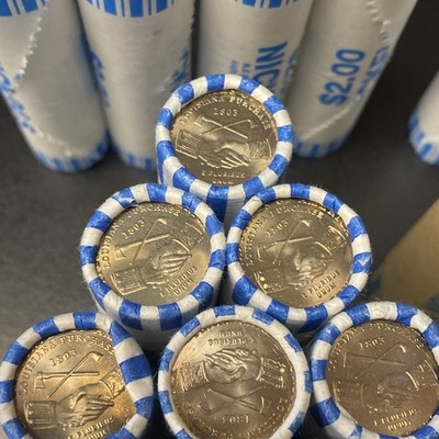 Lot of 22 Rolls - 2004, 2005, 2006 P & D Westward Journey Nickels BU Bankrolls