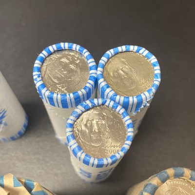 Lot of 22 Rolls - 2004, 2005, 2006 P & D Westward Journey Nickels BU Bankrolls