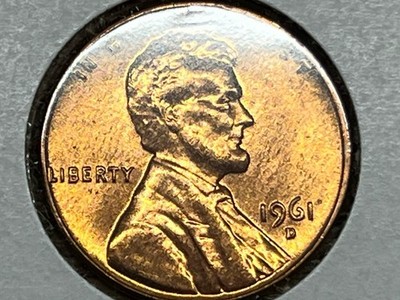 1955s Lincoln  Cent, Very Nice Coin, 1962d.   5 Coins