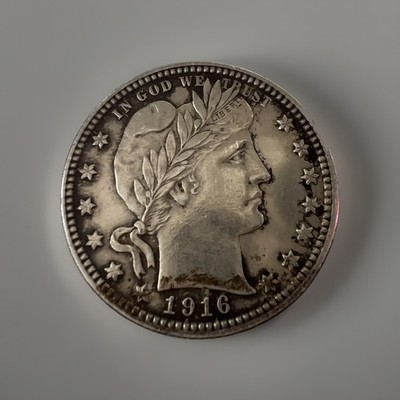 1916-D 25C Barber Quarter.  *7115