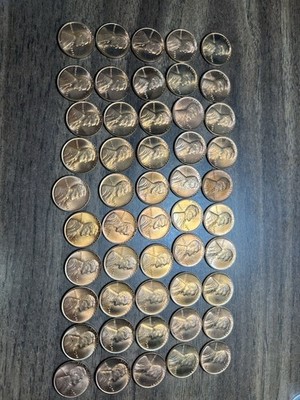 1944 1C RD Lincoln Cent