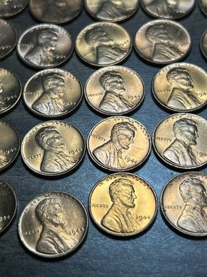 1944 1C RD Lincoln Cent