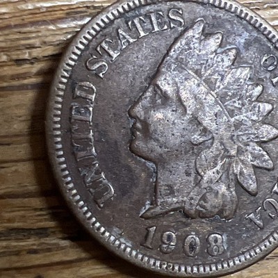 1908-S 1C BN Indian Cent