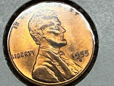 1955s Lincoln  Cent, Very Nice Coin, 1962d.   5 Coins