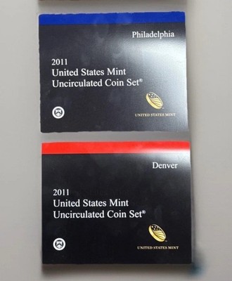 SEALED IN BOX- 2011 US Mint Uncirculated Coin Set Philadelphia & Denver Mints