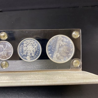 1965 Canada 6 Coin Royal Canadian Mint Proof Like Set 1.11 oz Silver Acrylic