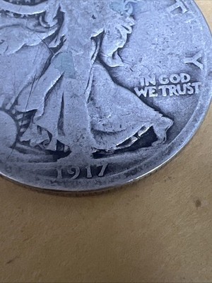 1917 50C Walking Liberty Half Dollar