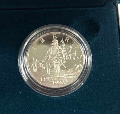 1992 Columbus Quincentenary Commemorative Two-Coin Proof Set OGP & COA