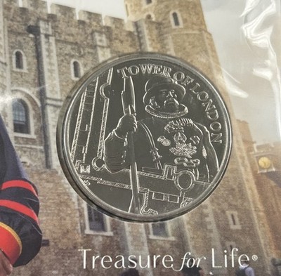 2019 Royal Mint Tower Of London, The Yeoman Warders £5 Five Pound BU Coin Pack