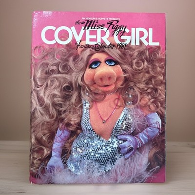 RARE Vintage 1981 Muppets MISS PIGGY Cover Girl Fantasy Calendar & Folder Cover