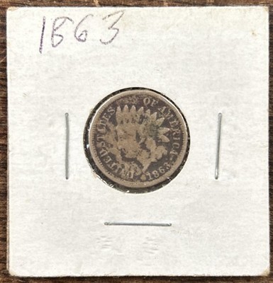 1863 Indian Head Cent Civil War Date