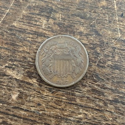 1867 Two Cent Piece 2C Ungraded