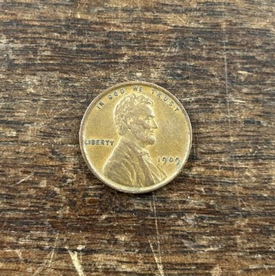 1909-VDB 1C Lincoln Cent BN