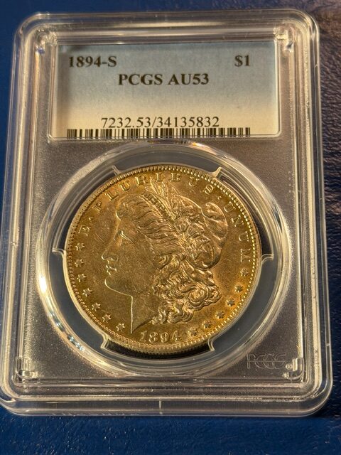 1894-S Morgan Silver Dollar PCGS AU53 San Francisco Mint